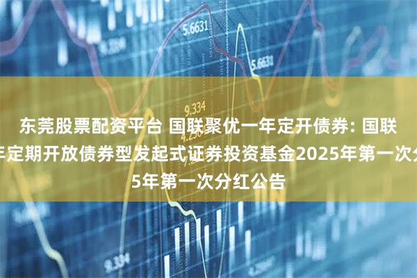 东莞股票配资平台 国联聚优一年定开债券: 国联聚优一年定期开放债券型发起式证券投资基金2025年第一次分红公告